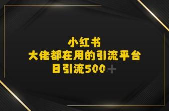 小红书，大佬都在用的大粉平台，日引流500+-鼎铸网