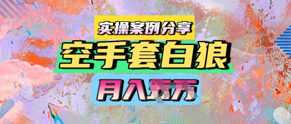 e7a9bae6898be5a597e799bde78bbcefbc8ce69c88e585a5e8bf871wefbc8ce5ae9ee6938de6a188e4be8be58886e4baab_6843a1d623c92.jpeg 空手套白狼,月入过1W,实操案例分享