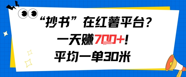 抄书在红薯平台？一天挣几张，平均一单30米，有手就行，新手小白不二之选！-鼎铸网