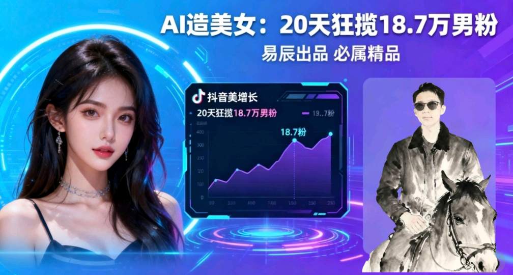 副业拆解：手把手教学用AI制作“氛围感”美女动图，在抖音引流男粉就这么简单-鼎铸网