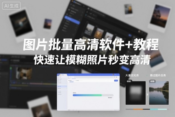 图片批量高清软件+教程，快速让模糊照片秒变高清-鼎铸网
