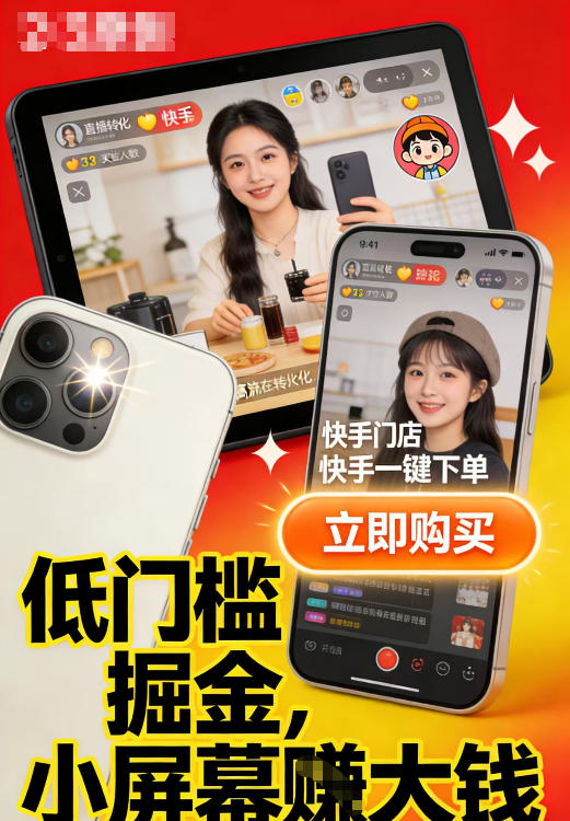 快手小店视频带货项目，适合各类人群低门槛入局-鼎铸网