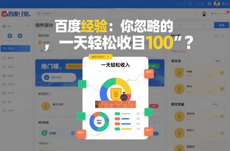 百度经验：你忽略的“搬砖项目”，一天轻松收入100-鼎铸网
