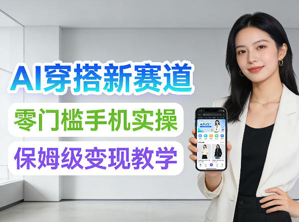 2026年AI穿搭新赛道，零门槛手机实操，保姆级变现教学-鼎铸网