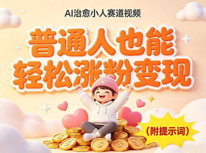 AI治愈小人赛道视频，普通人也能轻松涨粉变现，实操教学（附完整提示词）-鼎铸网