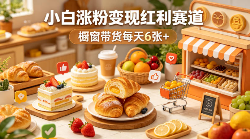 AI美食定格动画视频，小白涨粉变现红利赛道，橱窗带货每天6张+-鼎铸网