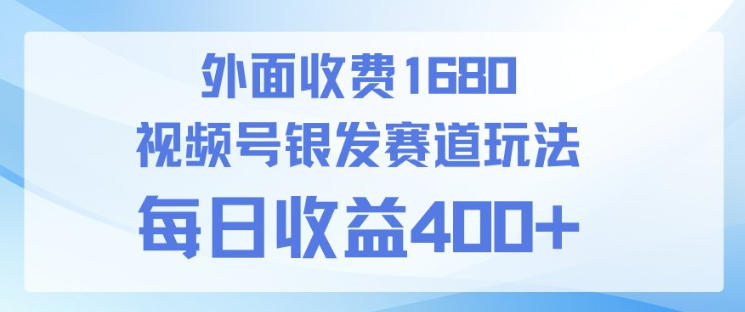 视频号银发赛道玩法，ai上手简单，新手小白可做，日收益4张+【附带教程】-鼎铸网
