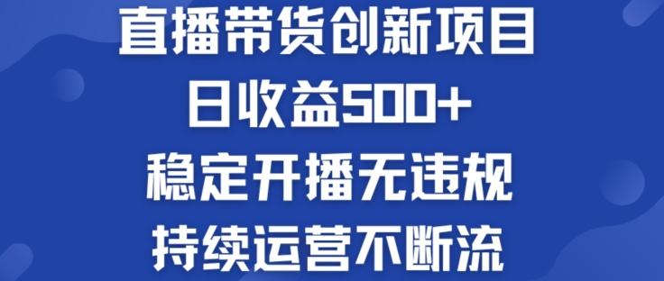 淘宝无人直播带货创新项目：日收益500+  稳定开播无违规  持续运营不断流【揭秘】-鼎铸网