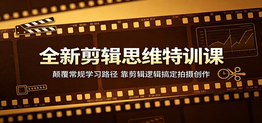 全新剪辑思维特训课：颠覆常规学习路径，靠剪辑逻辑搞定拍摄创作-鼎铸网