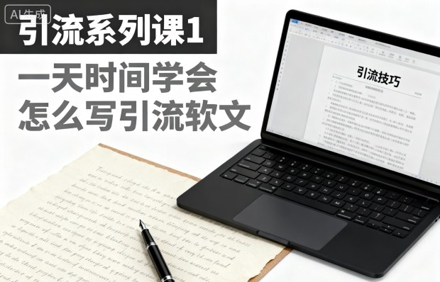 引流系列课1，一天时间学会怎么写引流软文-鼎铸网