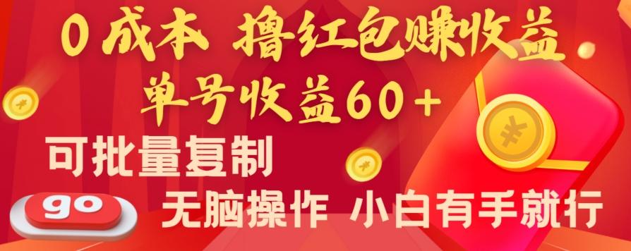 全新平台，0成本撸红包赚收益，单号收益60+，可批量复制，无脑操作，小白有手就行【揭秘】-鼎铸网