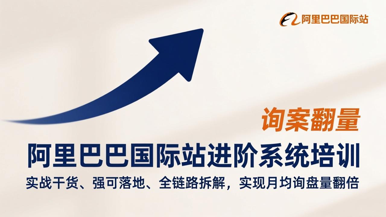 阿里巴巴国际站进阶系统培训，实战干货、强可落地、全链路拆解，实现月均询盘量翻倍-鼎铸网