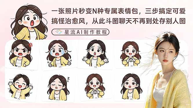 一张照片秒变N种专属表情包，三步搞定可爱搞怪治愈风，从此斗图聊天不再到处存别人图-鼎铸网