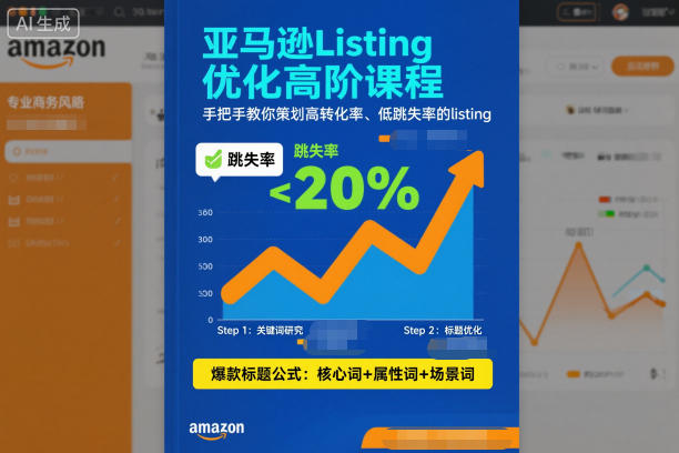 亚马逊Listing优化高阶课程，手把手教你策划高转化率、低跳失率的listing-鼎铸网