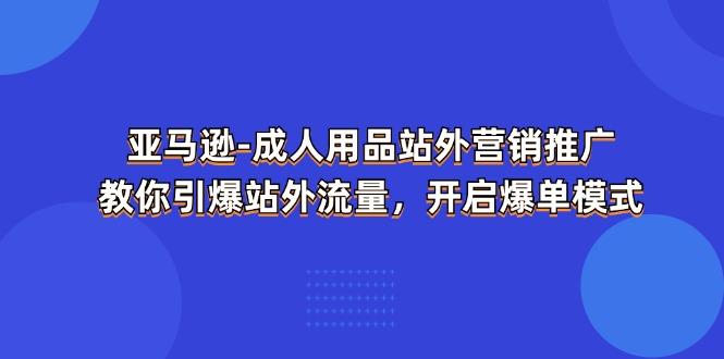 亚马逊-成人用品 站外营销推广  教你引爆站外流量，开启爆单模式-鼎铸网