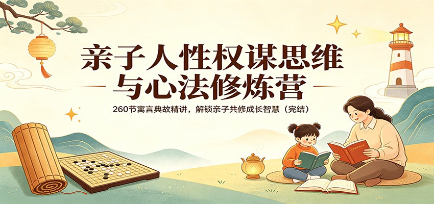 亲子人性权谋思维与心法修炼营：260节寓言典故精讲，解锁亲子共修成长智慧(完结)-鼎铸网