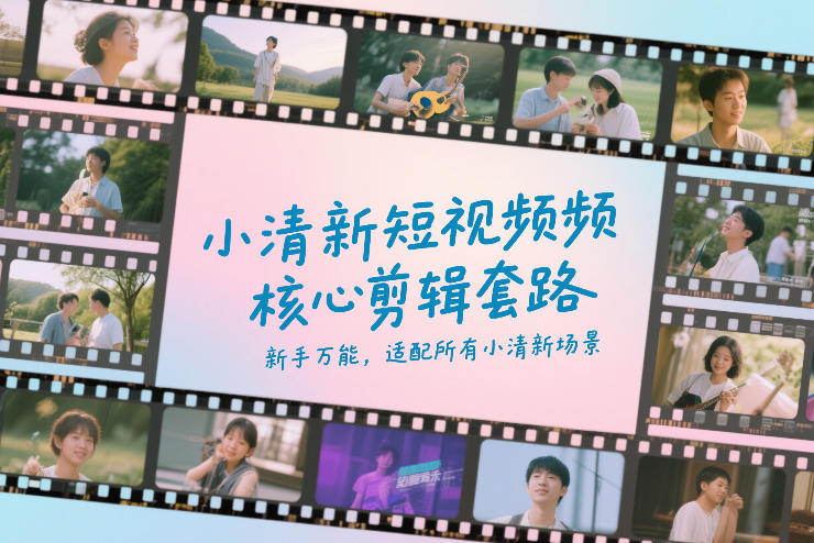 小清新短视频核心剪辑套路，新手万能，适配所有小清新场景-鼎铸网