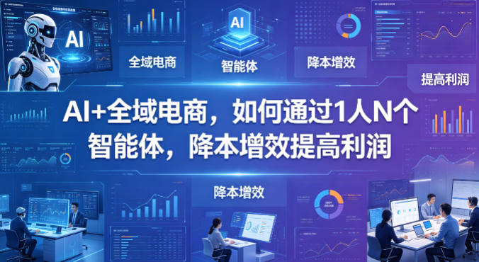 AI+全域电商，如何通过1人N个智能体，降本增效提高利润-鼎铸网