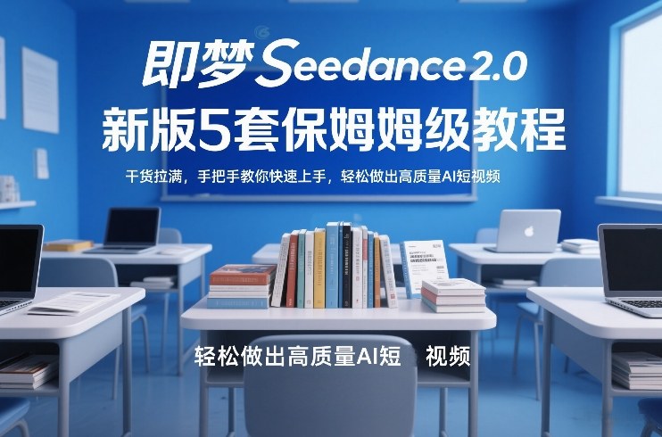 即梦Seedance2.0新版5套保姆级教程，干货拉满，手把手教你快速上手，轻松做出高质量AI短视频-鼎铸网