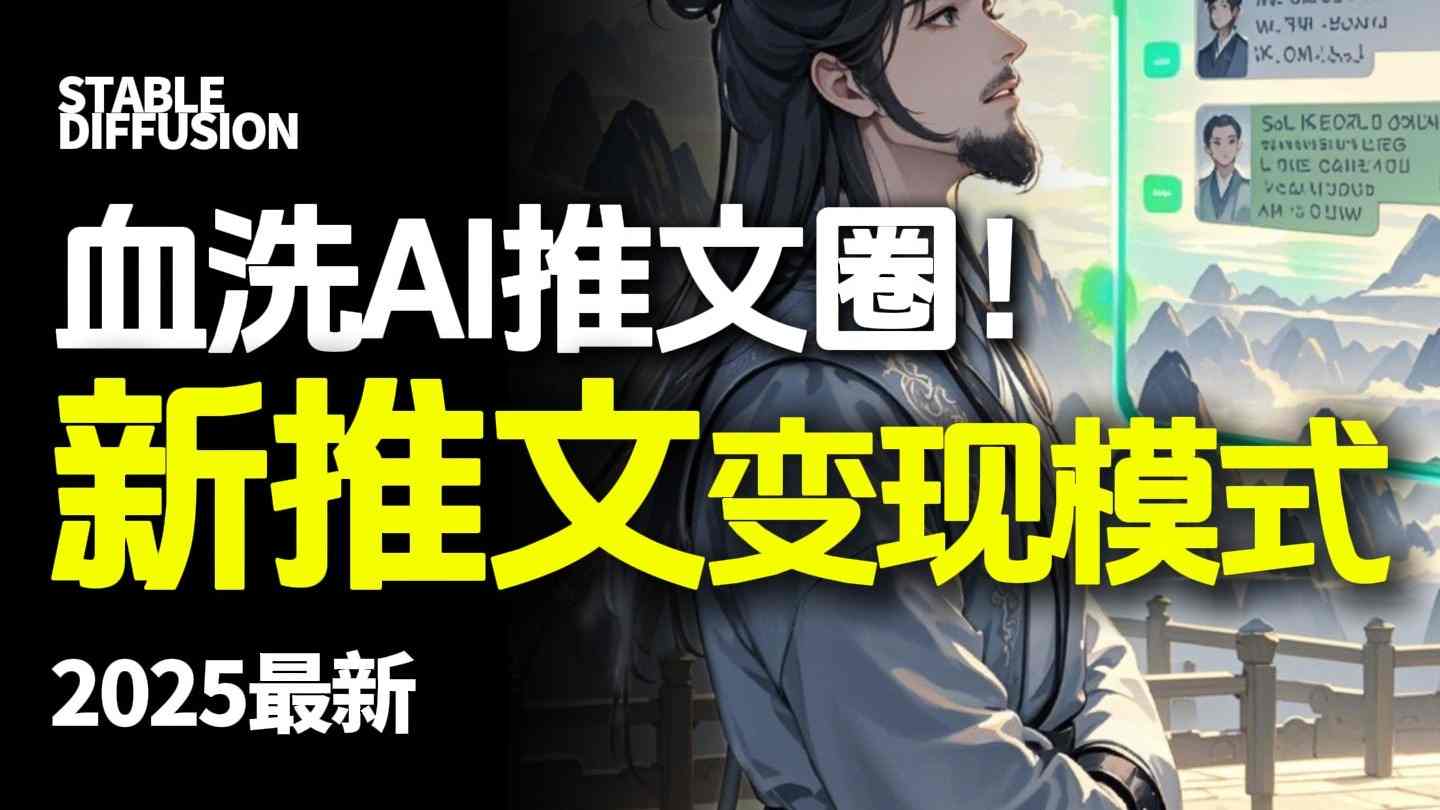 最新AI动态电影漫画小说推文，全流程实操教学，小白也能月入1W+-鼎铸网