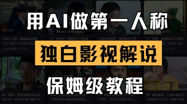 用AI做第一人称独白影视解说，手把手教学，保姆级教程-鼎铸网