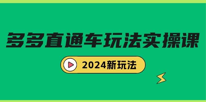 (9412期)多多直通车玩法实战课，2024新玩法(7节课)-鼎铸网