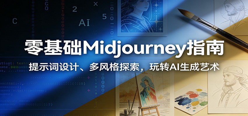 零基础Midjourney指南：提示词设计、多风格探索，玩转AI生成艺术-鼎铸网