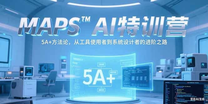 MAPSAI特训营，掌握 5A+方法论，从工具使用者到系统设计者的进阶之路-鼎铸网