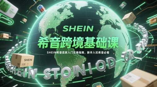 希音跨境基础课，SHEIN希音卖家入门实操指南，新手入坑希音必看-鼎铸网