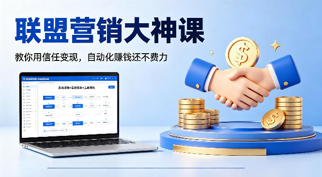 联盟营销大神课，教你用信任变现，自动化賺钱还不费力【原创双语字幕】-鼎铸网