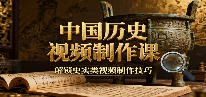 中国历史视频制作课：疆域地图集+参考文案+练习素材，解锁史实类视频制作技巧-鼎铸网