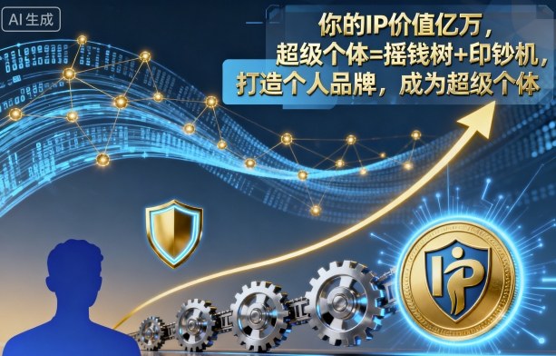 你的IP价值亿万，超级个体=摇钱树+印钞机，打造个人品牌，成为超级个体-鼎铸网