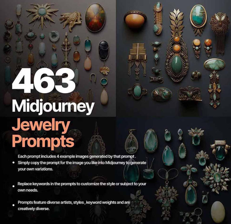 20cc37d0aaa26011a46f182b1f4ef48e.jpeg 460+专业Midjourney珠宝摄影AI提示词戒指,项链-耳环-手链-宝石等,立即开始创作珠宝艺术