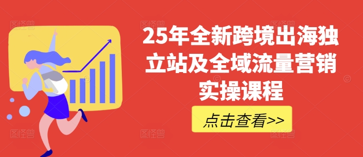 25年全新跨境出海独立站及全域流量营销实操课程，跨境电商独立站TIKTOK全域营销普货特货玩法大全-鼎铸网