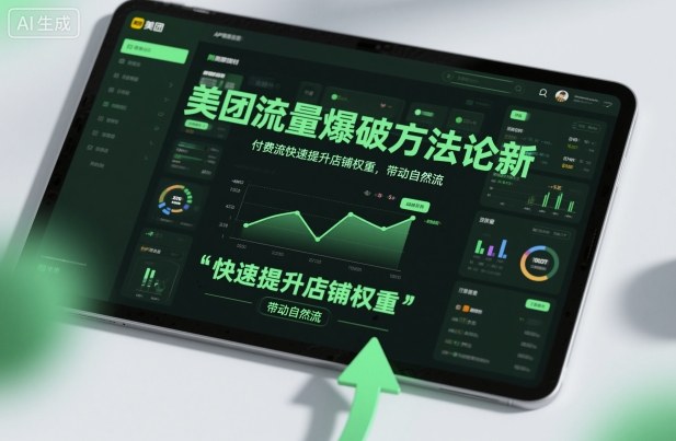 美团流量爆破方法论，付费流快速提升店铺权重，带动自然流-鼎铸网