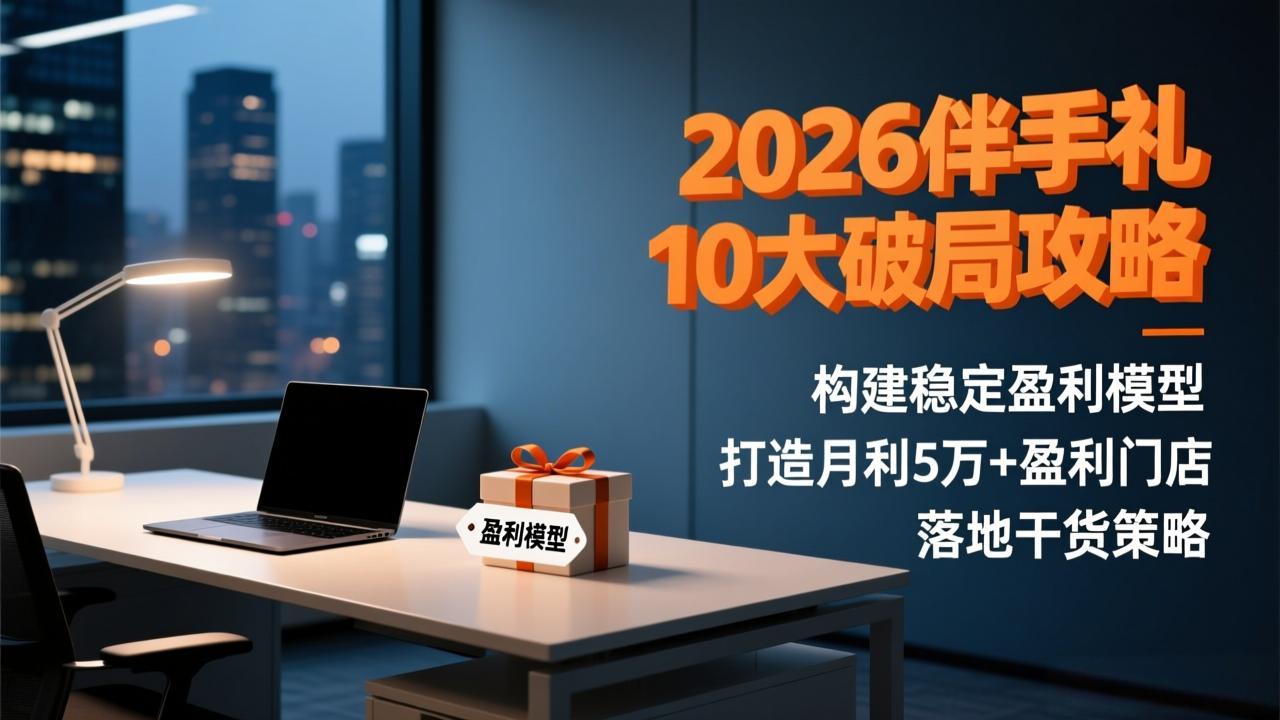 2026伴手礼10大破局攻略：构建稳定盈利模型，打造月利5万+盈利门店，落地干货策略-鼎铸网