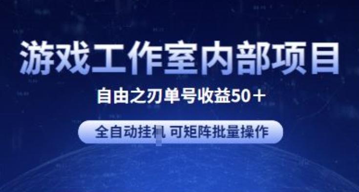 游戏工作室内部项目 自由之刃2 单号收益50+ 全自动挂JI 可矩阵批量操作【揭秘】-鼎铸网