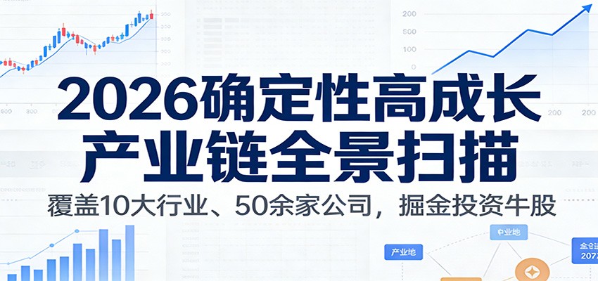 付费文章：2026确定性高成长产业链全景扫描：覆盖10大行业、50余家公司，掘金投资牛股-鼎铸网
