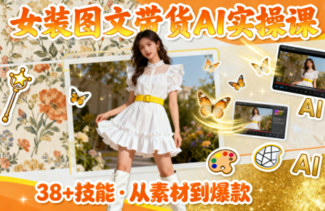 女装图文带货的AI实操课-鼎铸网