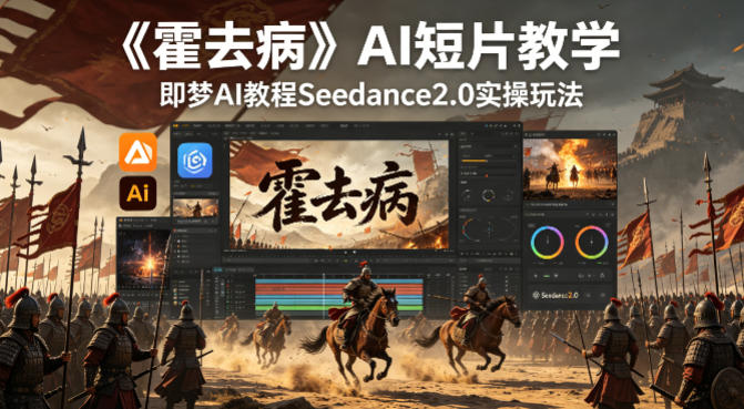 《霍去病》AI短片教学，即梦AI教程Seedance2.0实操玩法-鼎铸网