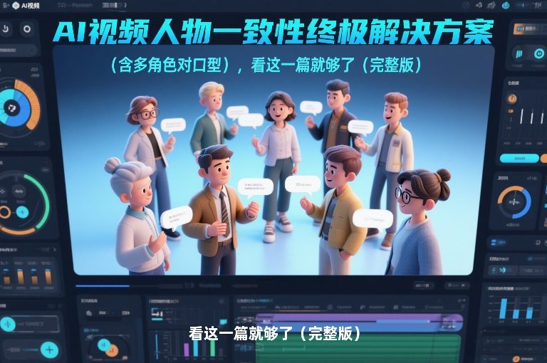 AI视频人物一致性终极解决方案(含多角色对口型)，看这一篇就够了(完整版)-鼎铸网