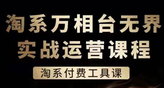 淘系万相台无界实战运营课，淘系付费工具课-鼎铸网