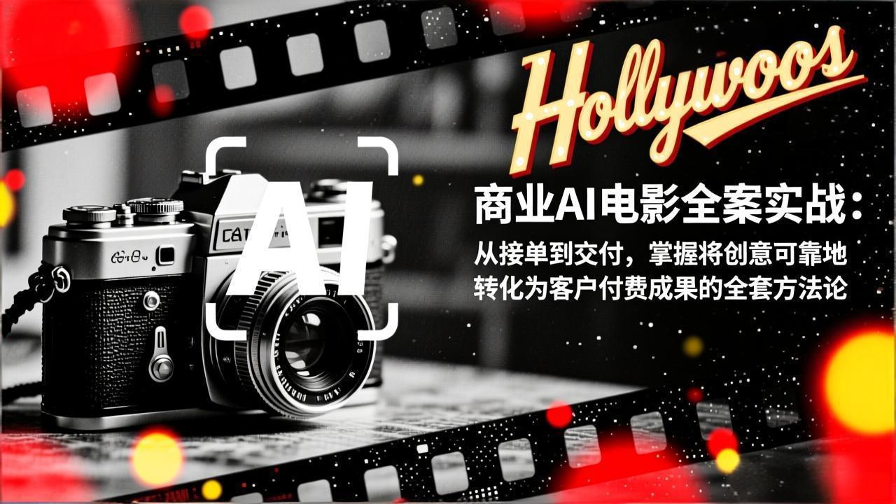 商业AI电影全案实战：从接单到交付，掌握将创意可靠地转化为客户付费成果的全套方法论-鼎铸网