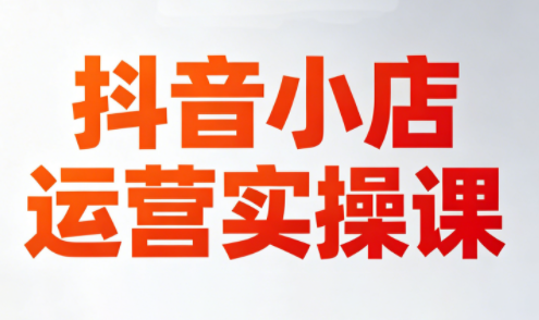 李老师·抖音小店运营实操课(更新2026)-鼎铸网