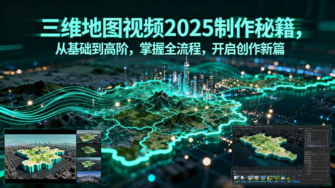 三维地图视频2025制作秘籍，从基础到高阶，掌握全流程，开启创作新篇-鼎铸网