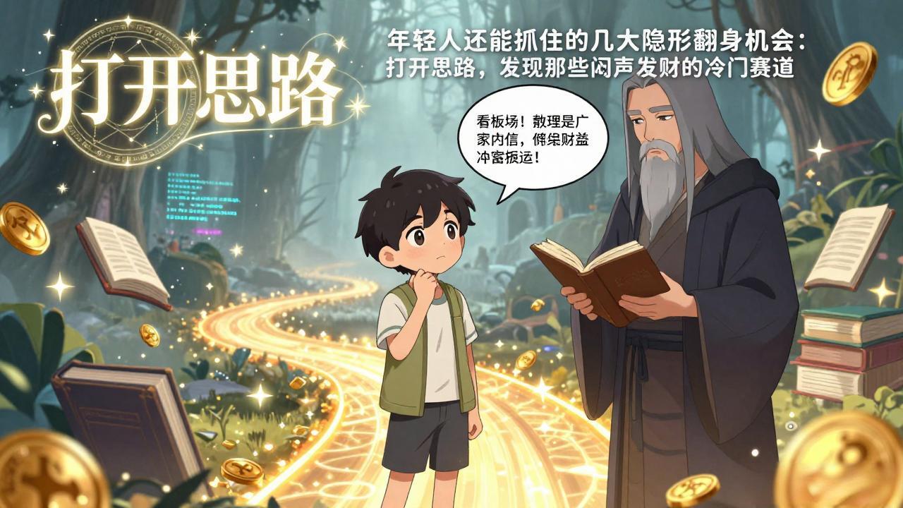 付费文1+2：年轻人还能抓住的几大隐形翻身机会：打开思路，发现那些闷声发财的冷门赛道-鼎铸网