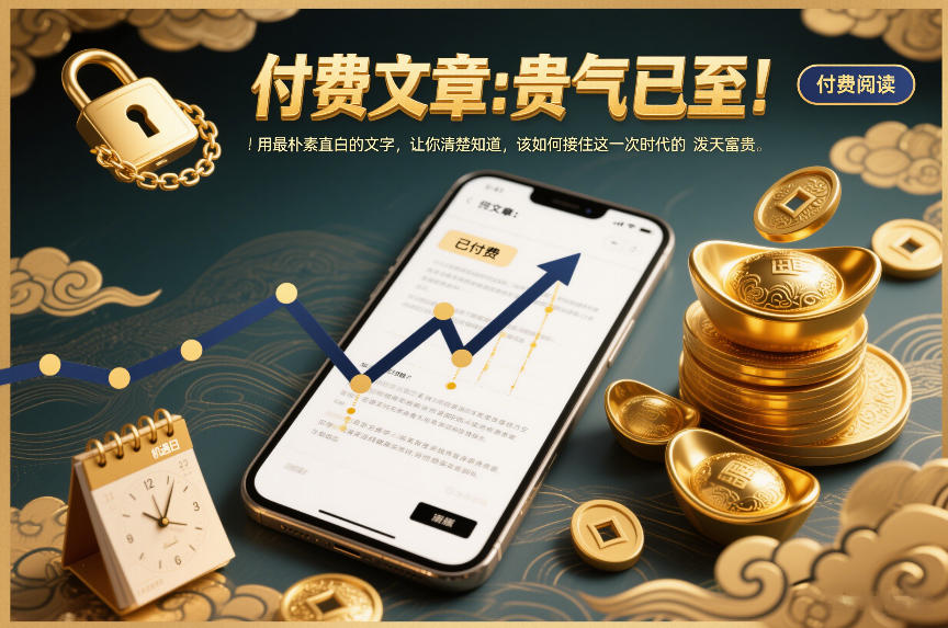 付费文章：贵气已至！用最朴素直白的文字，让你清楚知道，该如何接住这一次时代的泼天富贵-鼎铸网