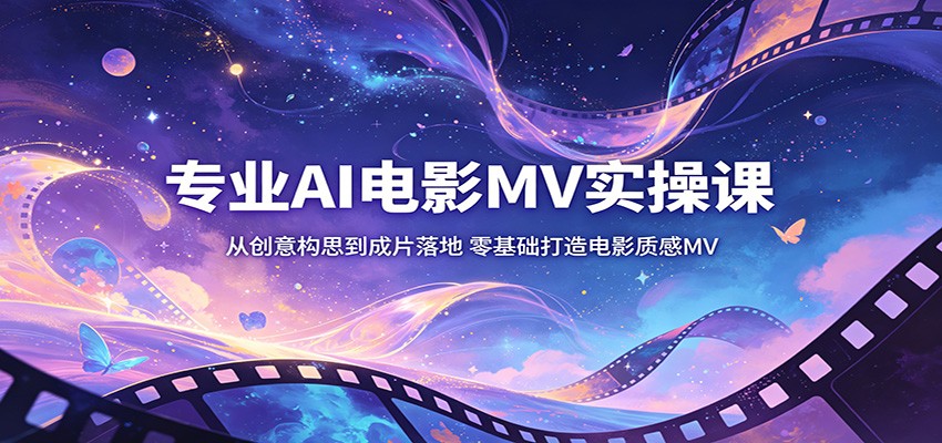 专业AI电影MV实操课：从创意构思到成片落地，零基础打造电影质感MV-鼎铸网