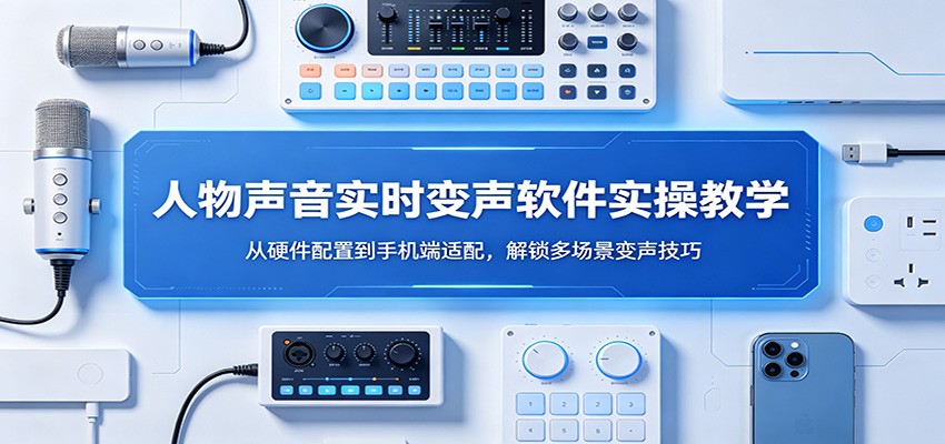 人物声音实时变声软件实操教学：从硬件配置到手机端适配，解锁多场景变声技巧-鼎铸网