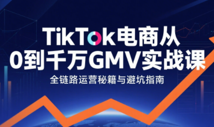 三千老师·TikTok电商从0到千万GMV实战课-鼎铸网